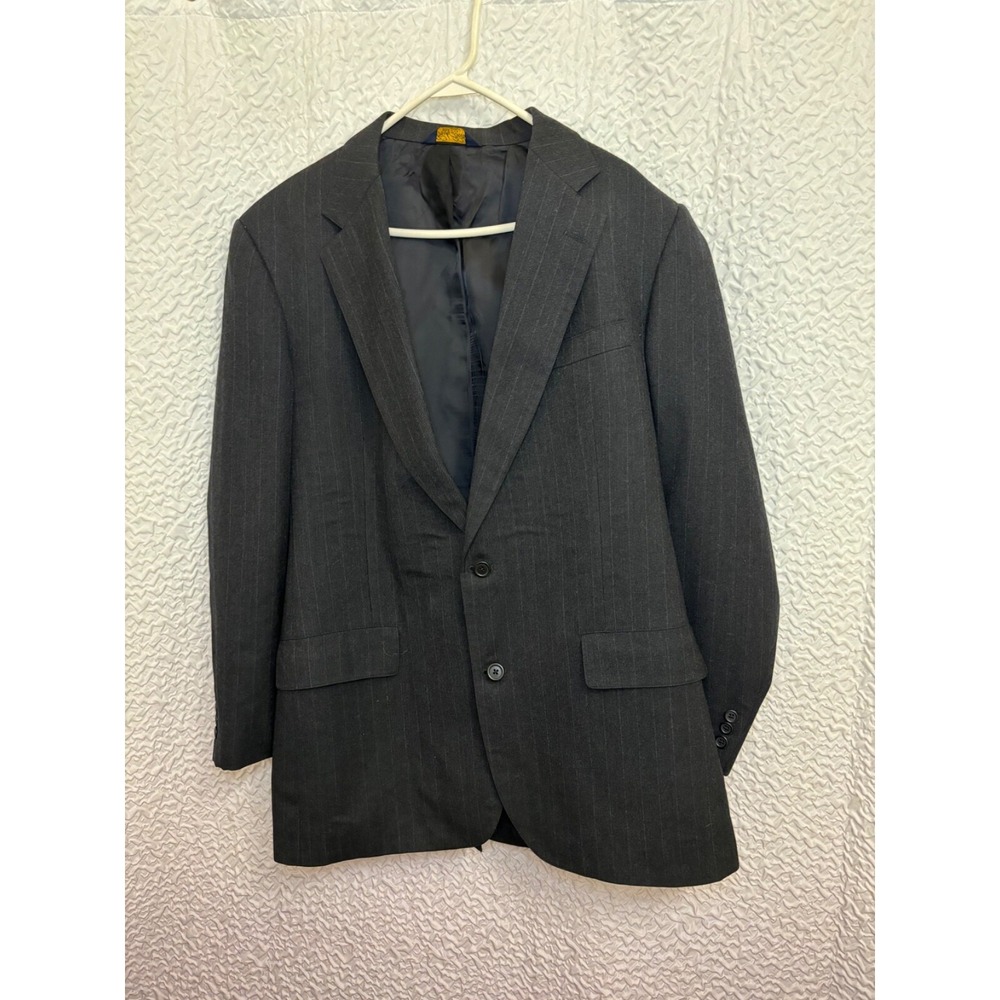 Brooks Brothers Men's Wool Blazer Jacket Sport Coat Black 2 Button